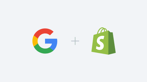 Google Logo plus Shopify Logo