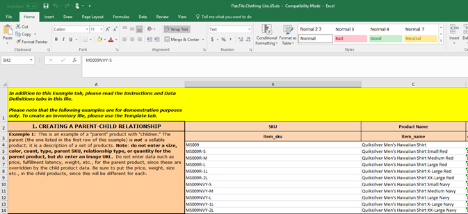 Product Listing Template from feedonomics.com