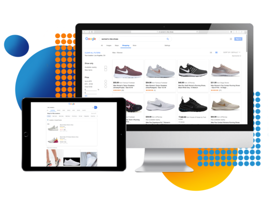 Google shopping feed listing