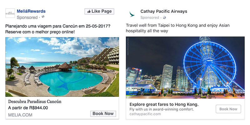 Facebook Travel Ads