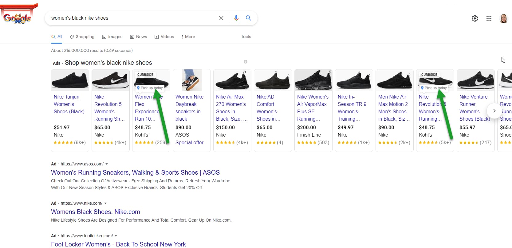 Local inventory ads in Google Shopping