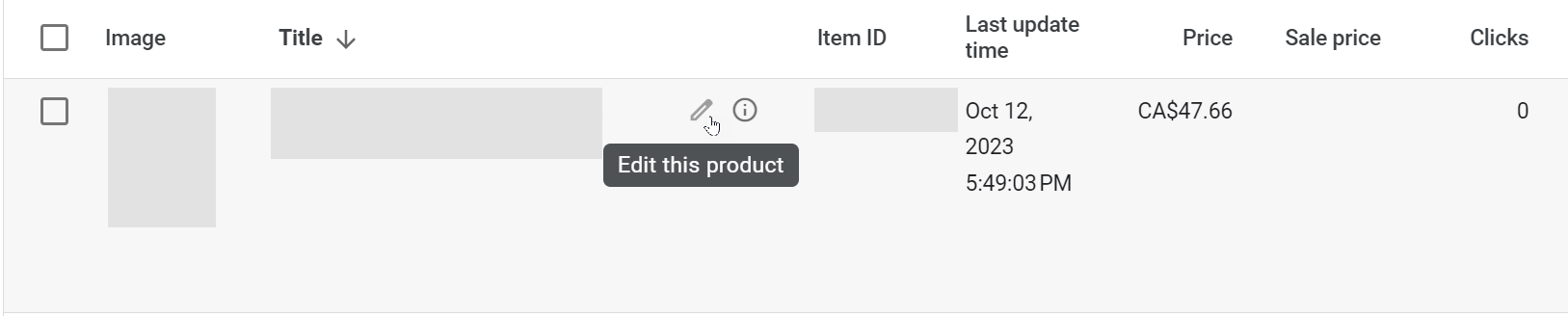 Edit product details directly in Google Merchant Center
