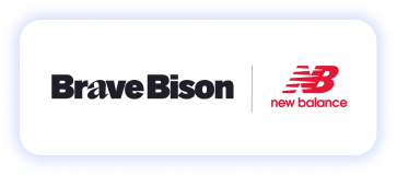 Brave Bison and New Balance logos