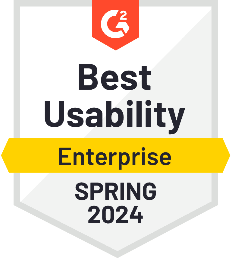 G2 Best Usability: Spring 2024