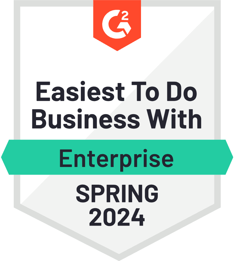 G2 Easiest To Do Business With: Spring 2024