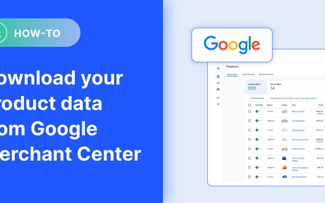 How to download current shopping feed data from Google Merchant Center