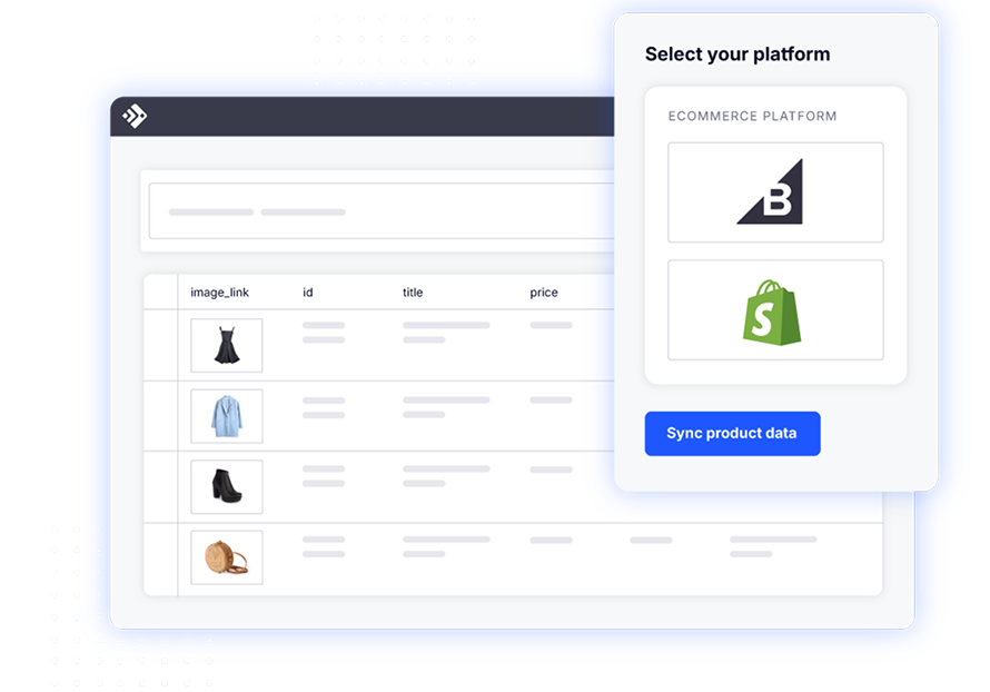 Sync product data to your ecommerce platform with ease