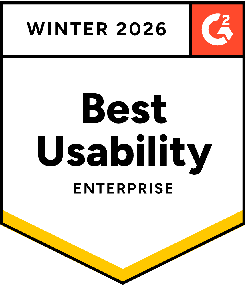 G2 winter 2026: Best Usability G2 winter 2026: Best Usability